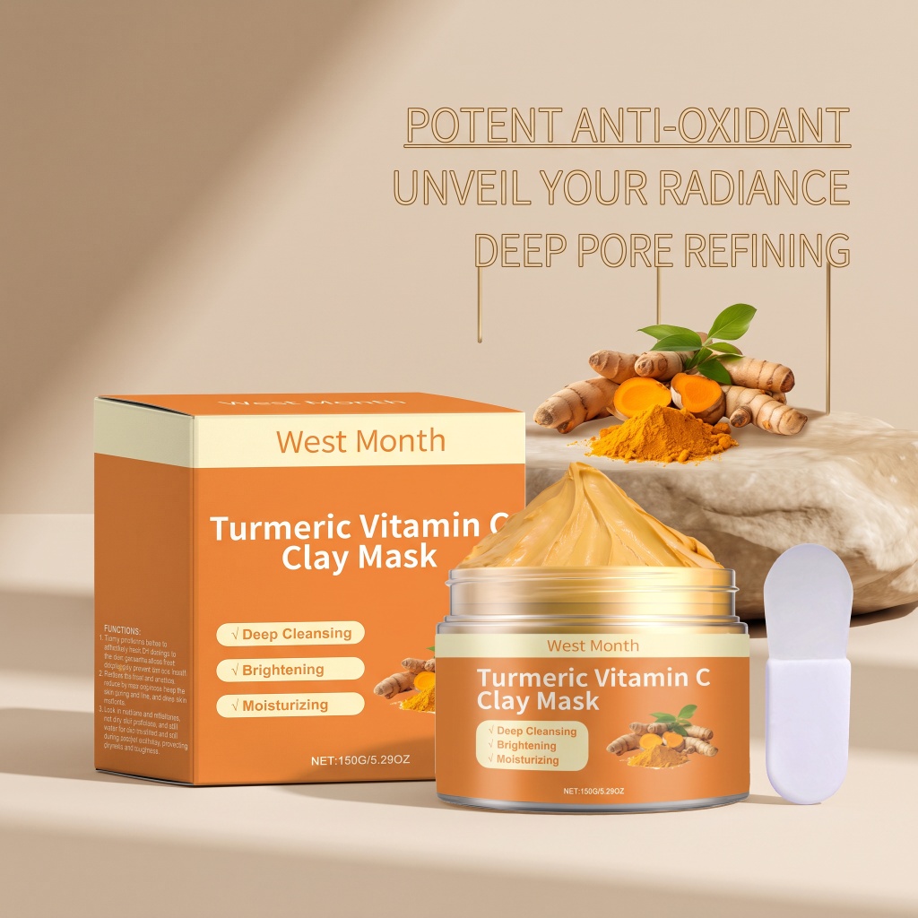Turmeric Vitamin C Clay Mask D - Mud Mask Kaolin recension och pris