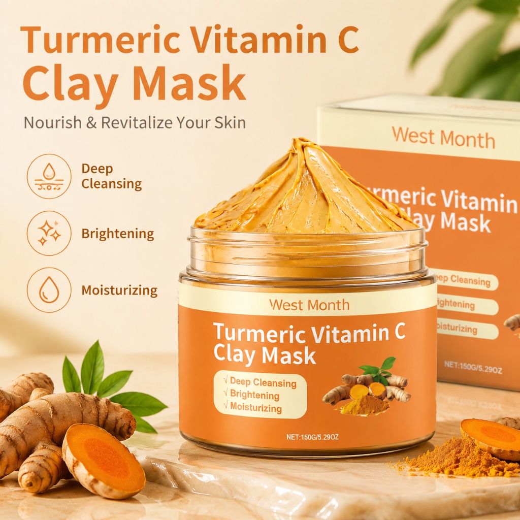 Turmeric Vitamin C Clay Mask D - Mud Mask Kaolin recension och pris