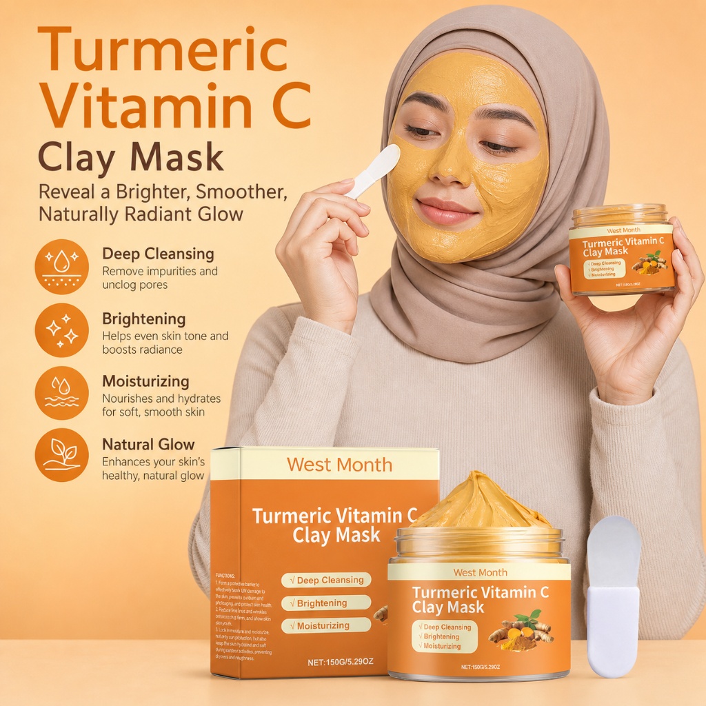 Turmeric Vitamin C Clay Mask B - Mud Mask Kaolin recension och pris