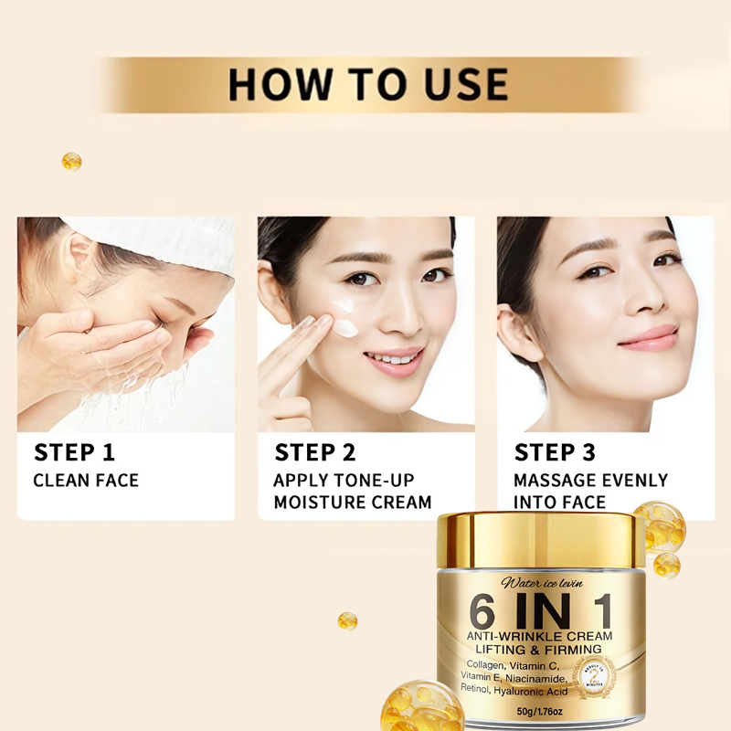 6-In-1 Anti-Wrinkle Cream. Lif - Skincare Vitamin C recension och pris