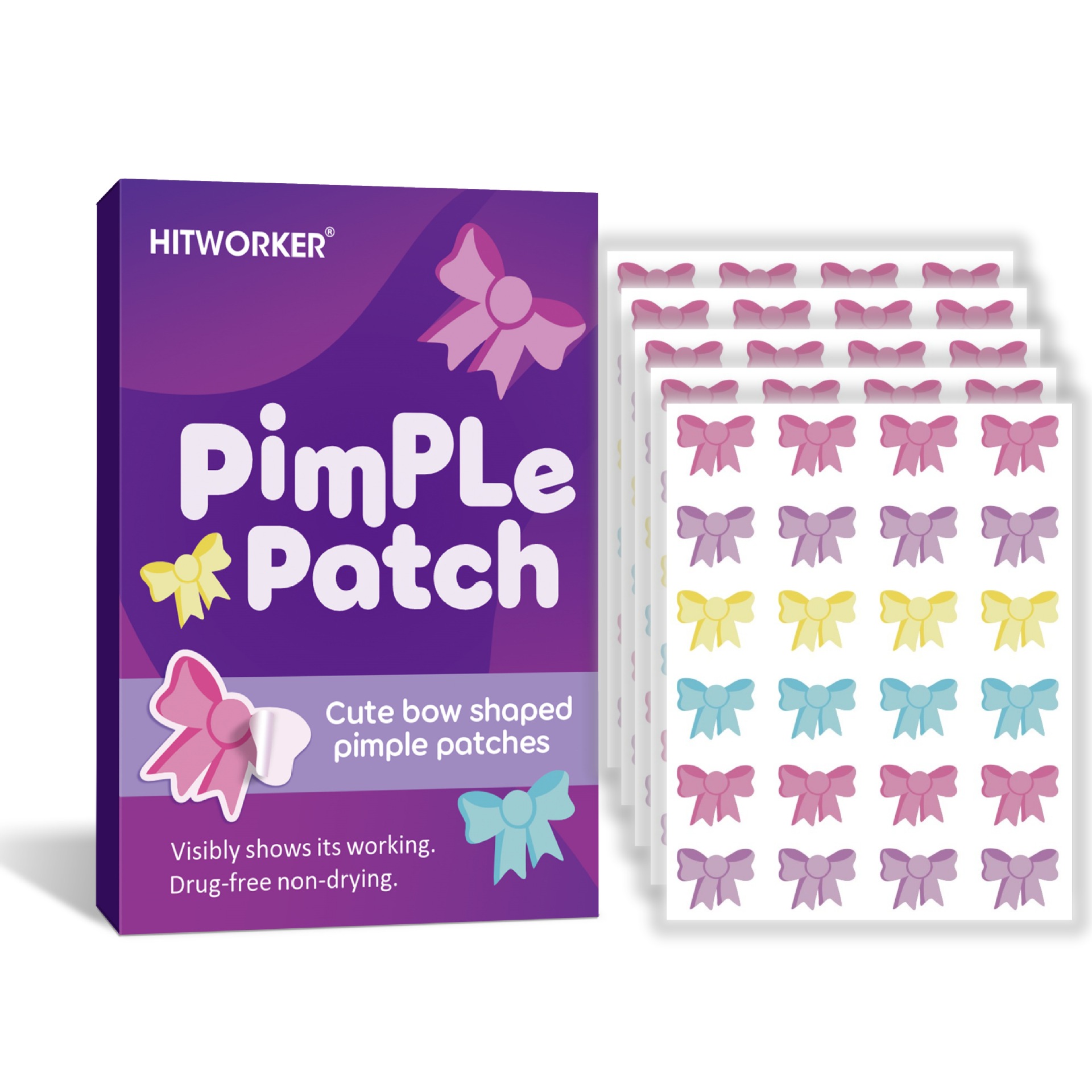 120Pcs Bow Shaped Acne Pimple  - Skincare You recension och pris
