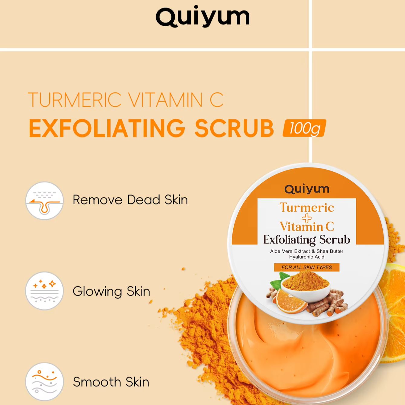 QUIYUM 13Pcs Turmeric Vitamin  - Skincare Vitamin C recension och pris