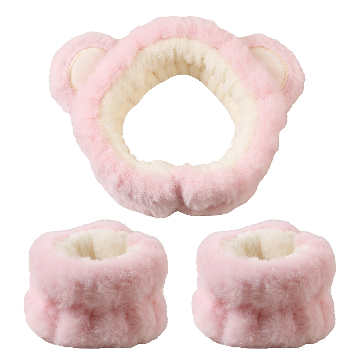 3pcs Cute Bear Headband Set Fl - Skincare Animate recension och pris