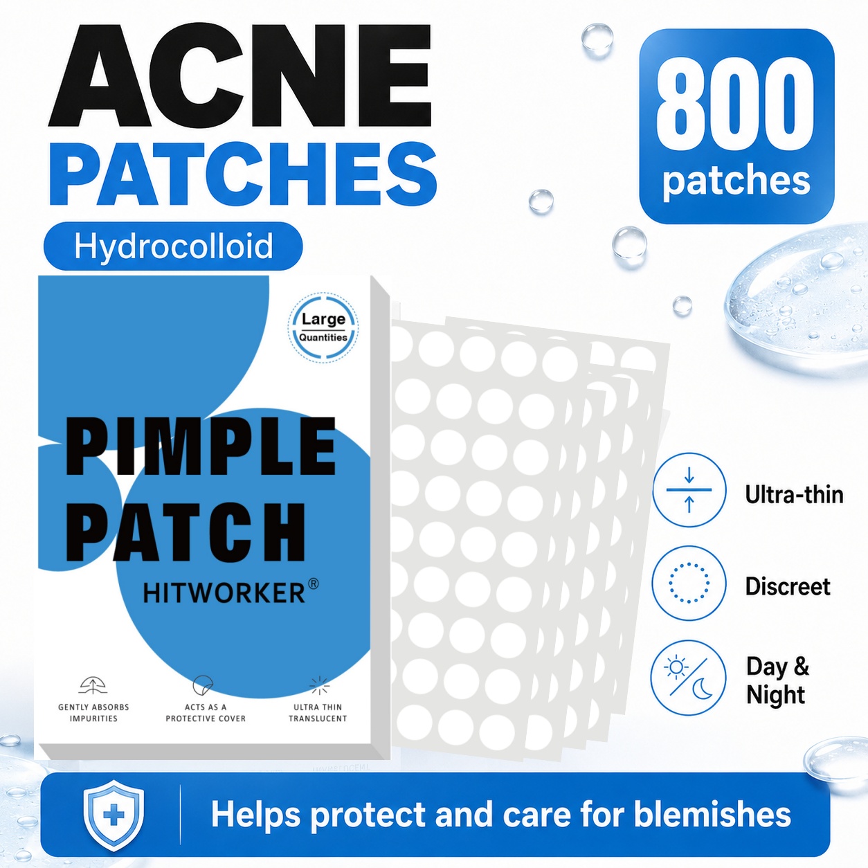800Pcs Hydrocolloid Acne Pimpl - Skincare You recension och pris